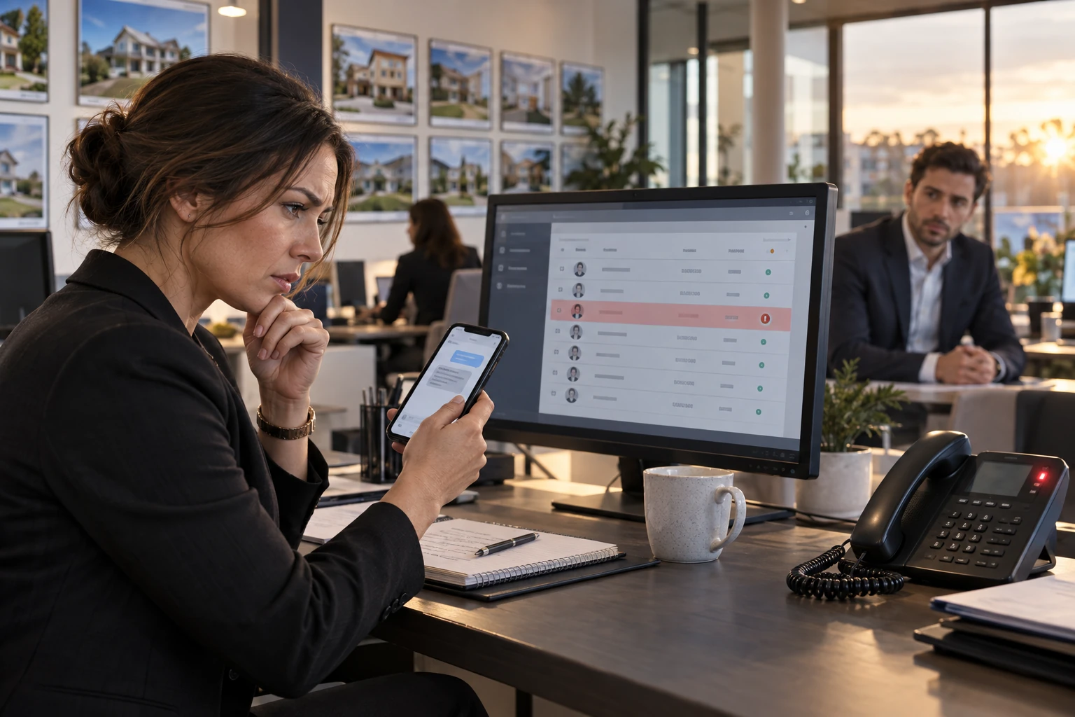 Операционный менеджер агентства проверяет потерянную передачу лида в CRM.